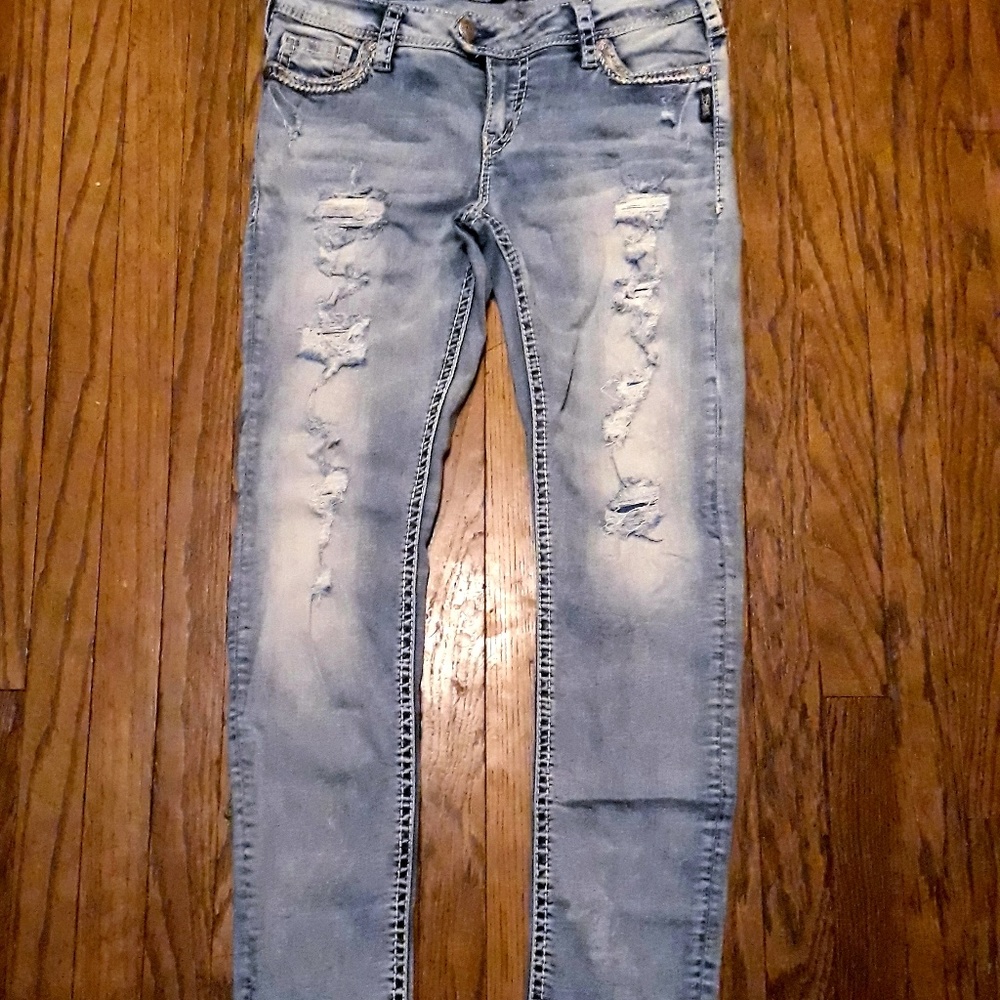 Silver Tuesday mid skinny jeans, 31x31